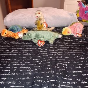 Reptile lot of beanie babies